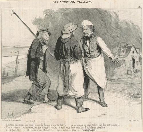 Tiens! Moi qui croyais que nous venions de découvrir ... by Honoré Daumier, print, 1843