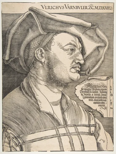 Portrait of Ulrich Varnbuler by Albrecht Dürer, print, 1522