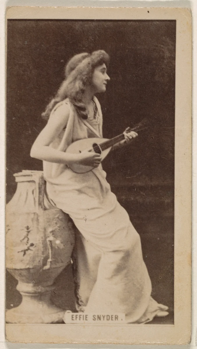 Effie Snyder, from the Actresses series (N245) issued by Kinney Brothers to promote Sweet Caporal Cigarettes by Kinney Brothers Tobacco Company, photograph, 1890