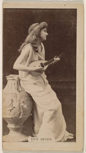 Effie Snyder, from the Actresses series (N245) issued by Kinney Brothers to promote Sweet Caporal Cigarettes by Kinney Brothers Tobacco Company, photograph, 1890