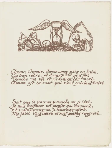 Headpiece (folio 20) from Les Amours (The Loves) by Émile Bernard, illustrated book, 1915