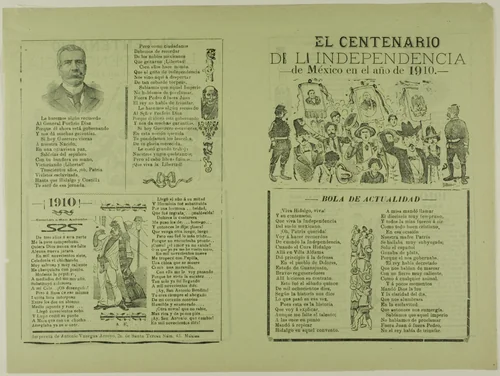 The Centennial of Mexico's Independence in the Year 1910 by José Guadalupe Posada, print, 1875-1913