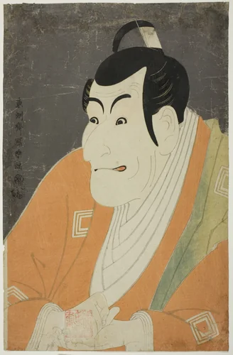 The actor Ichikawa Ebizo IV as Takemura Sadanoshin by Toshusai Sharaku (東洲斎 写楽), print, 1794