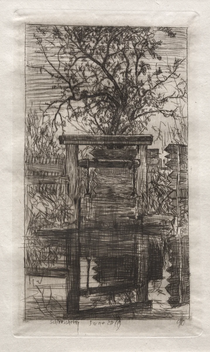 The Lock, Schleissheim by Otto H. Bacher, print, 1879