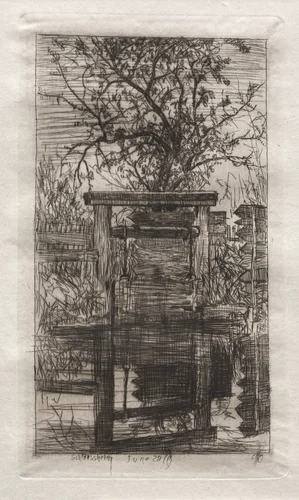 The Lock, Schleissheim by Otto H. Bacher, print, 1879