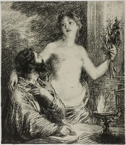 The Musician by Henri Fantin-Latour, print, 1877