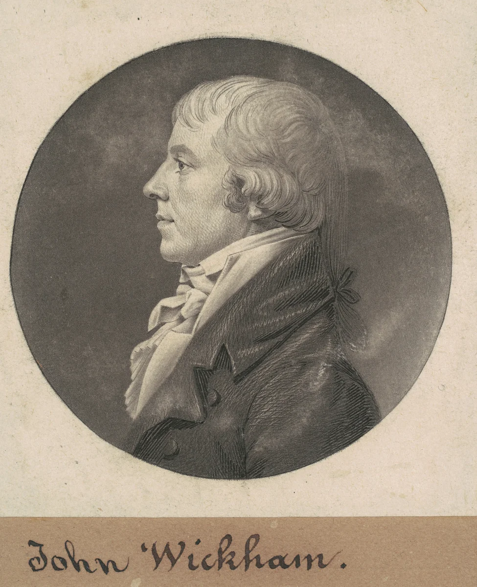 John Wickham by Charles B. J. Févret de Saint-Mémin, print, 1808