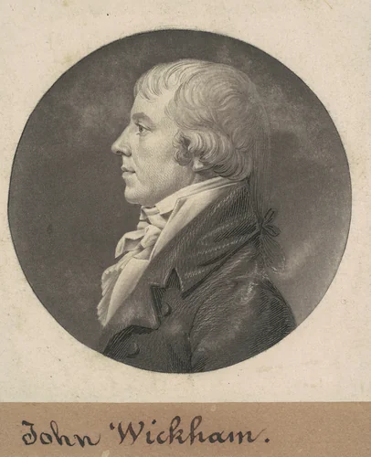 John Wickham by Charles B. J. Févret de Saint-Mémin, print, 1808