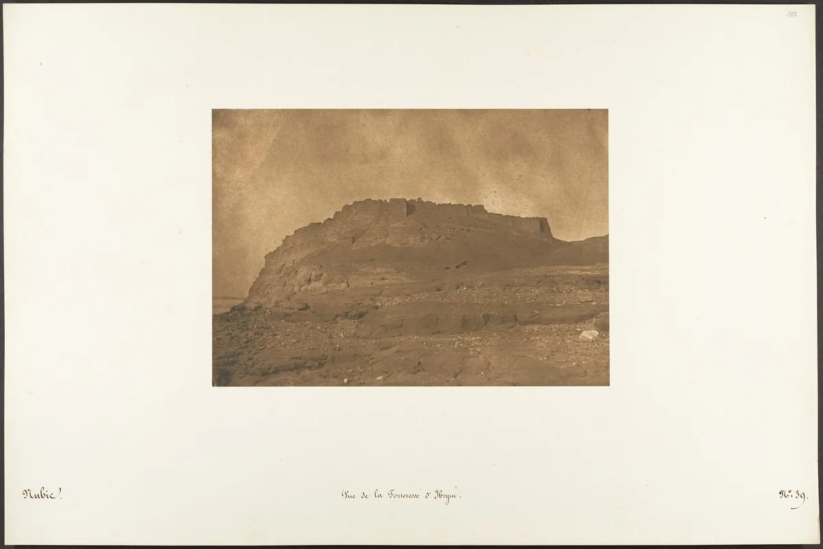 Vue de la Fortresse d'Ibrym by Maxime Du Camp, photograph, 1850