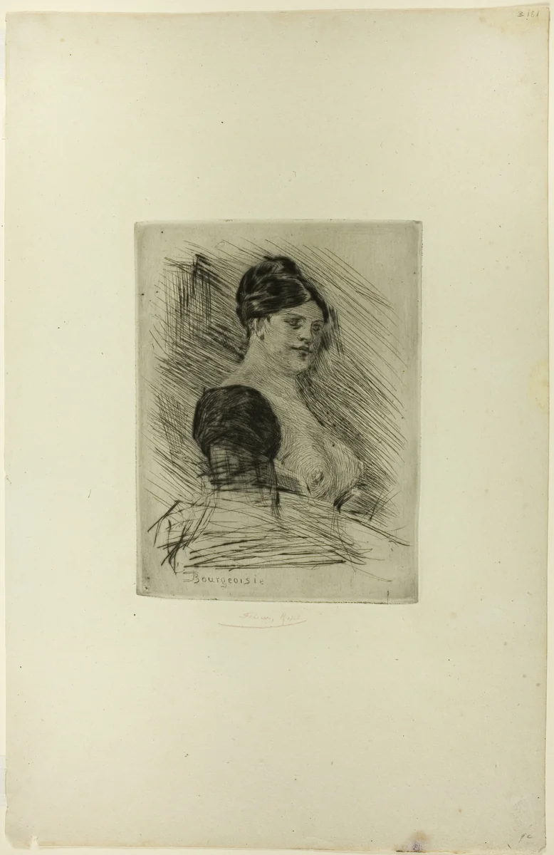 Middle-Class by Félicien Rops, print, 1853-1898