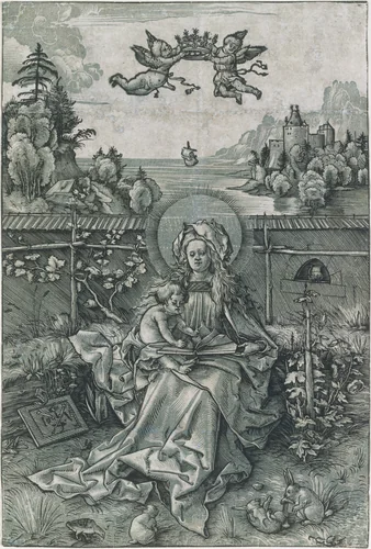 Virgin and Child by Hans Wechtlin, print, 1505-1515