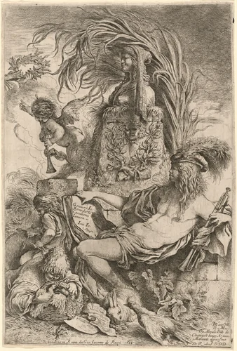 The Genius of Castiglione by Giovanni Benedetto Castiglione, print, 1640-1648