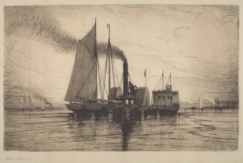 The Tow by Henry Farrer, print, 1881