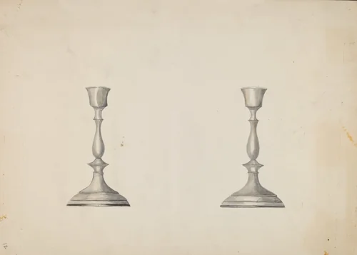 Candlestick by Beulah Bradleigh, index of american design, 1937