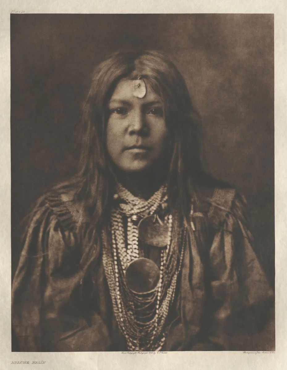 Portfolio I, Plate 15: Apache Nalin by Edward Curtis, other, 1903