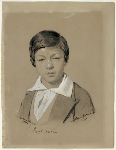 Joseph Joachim by Wilhelm Girtner, drawing, 1845
