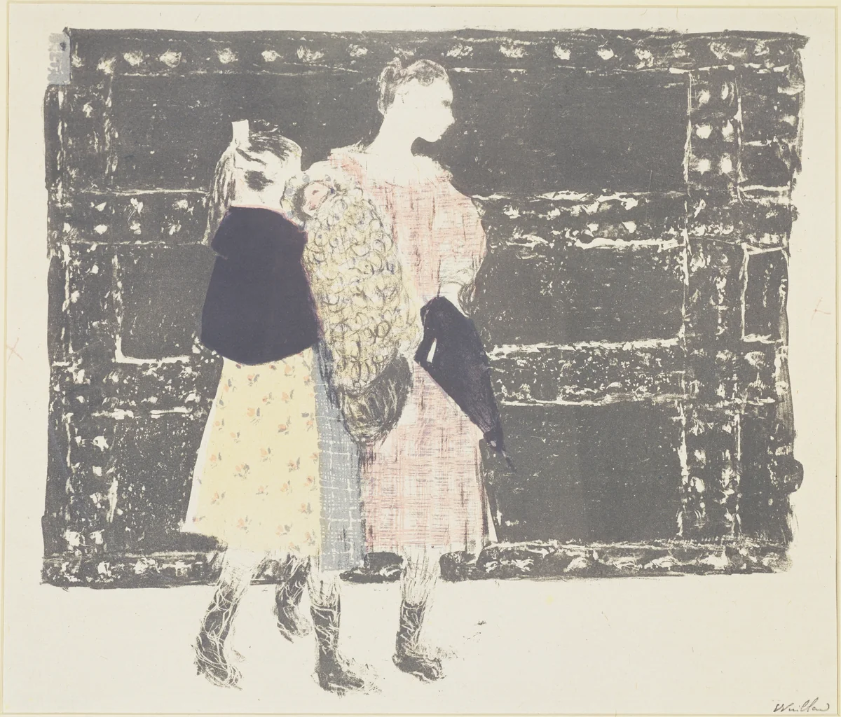 On the Bridge of Europe (Sur le pont de l'Europe) from Landscapes and Interieurs (Paysages et intérieurs) by Édouard Vuillard, print, 1899