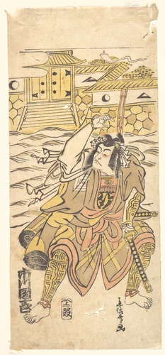 Actor, Danjuro, Impersonating Murubashi Chuye by Toryusai, print, 1785-1800