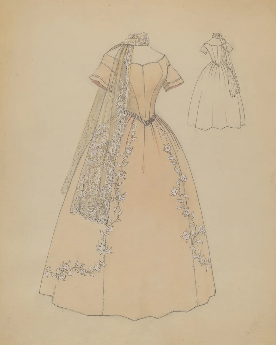 Dress by Jessie M Benge, index of american design, 1936