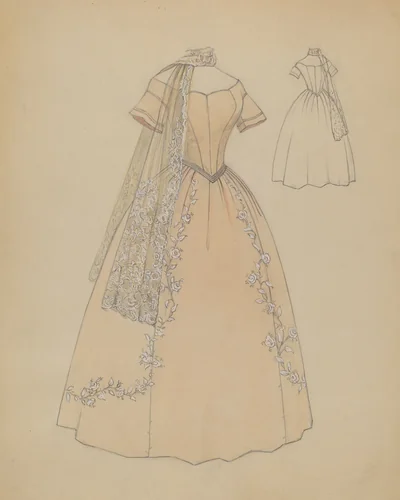 Dress by Jessie M Benge, index of american design, 1936