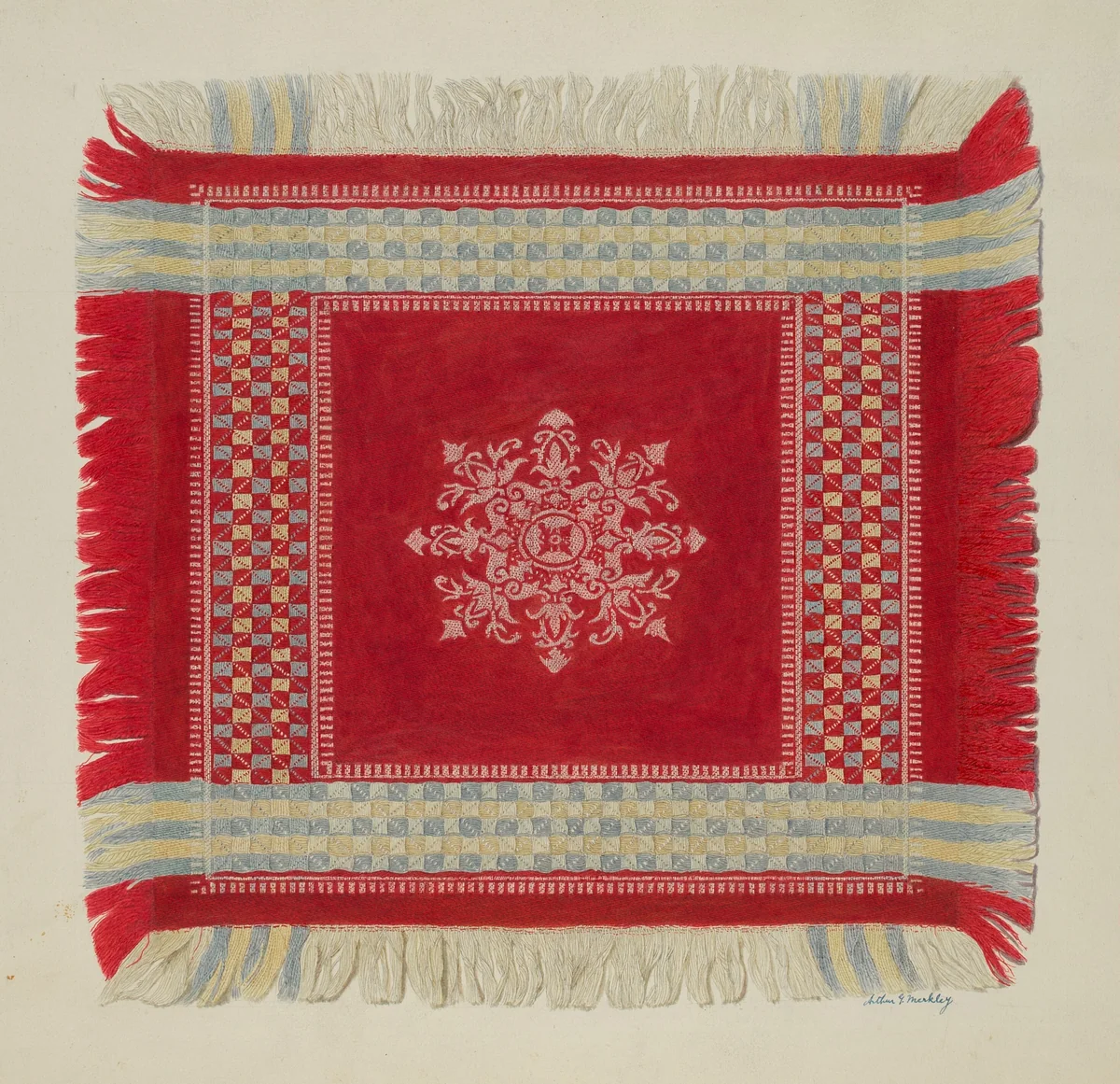 Table Napkin by Arthur G. Merkley, index of american design, 1940