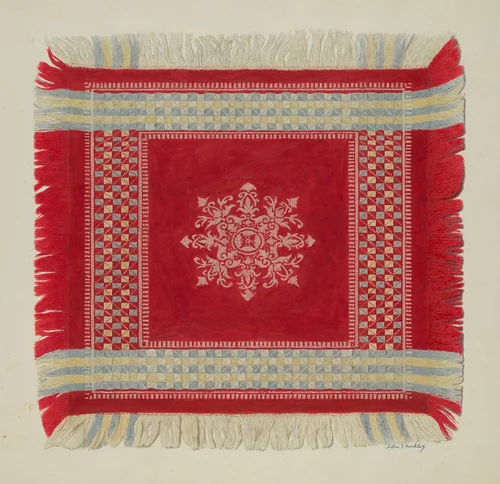 Table Napkin by Arthur G. Merkley, index of american design, 1940