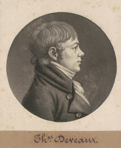 Robert Mills by Charles B. J. Févret de Saint-Mémin, print, 1808