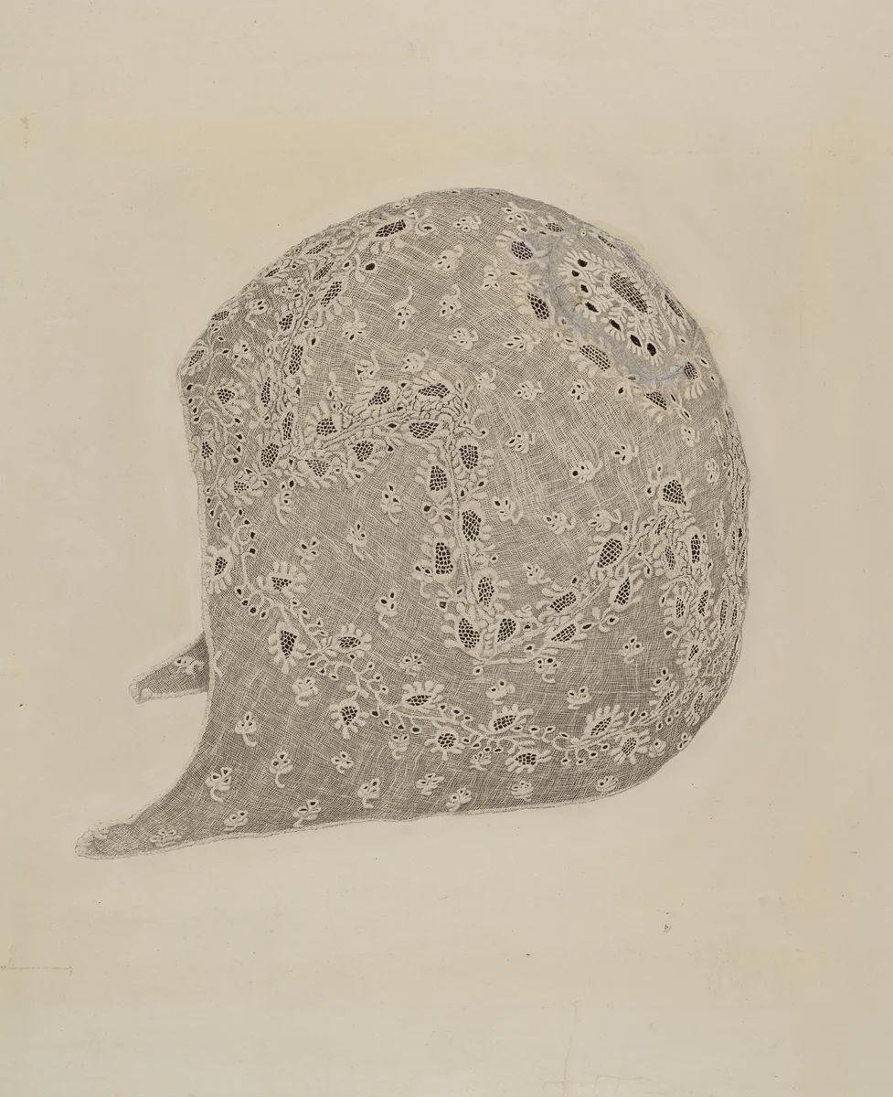 Baby's Lace Cap by Richard Whitaker, index of american design, 1935-1942