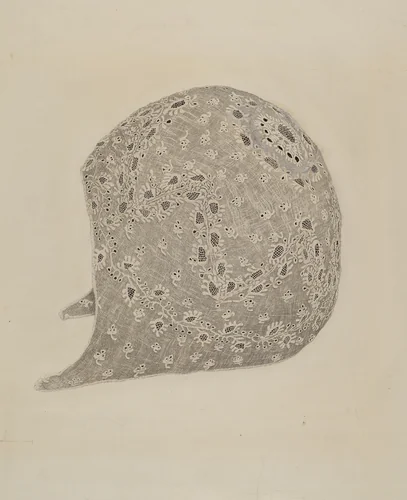 Baby's Lace Cap by Richard Whitaker, index of american design, 1935-1942