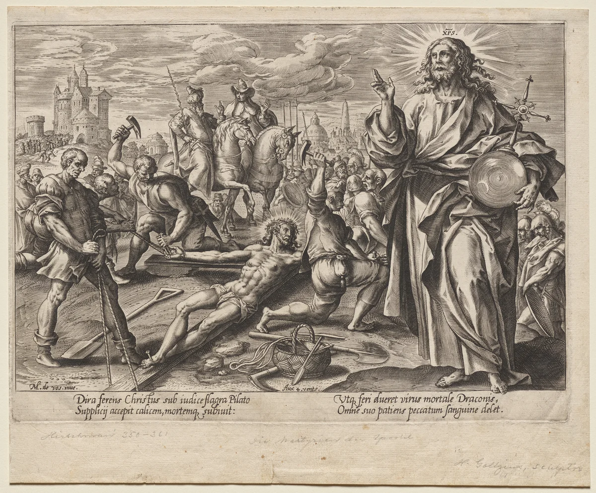 Christ by Hendrick Goltzius, print, 1573-1583
