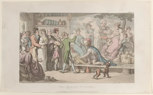 The Family Picture by Thomas Rowlandson, print, 1817