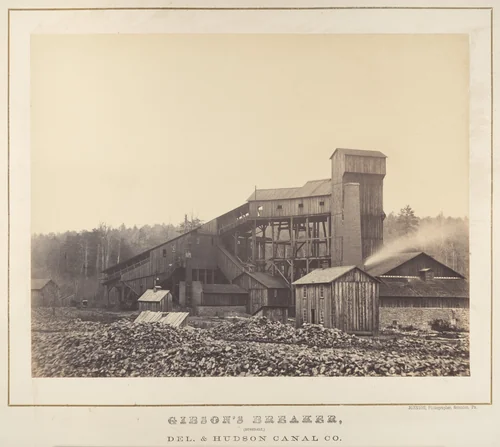 Gibson's Breaker, Rushdale, Pennsylvania by Thomas H. Johnson, photograph, 1860-1870
