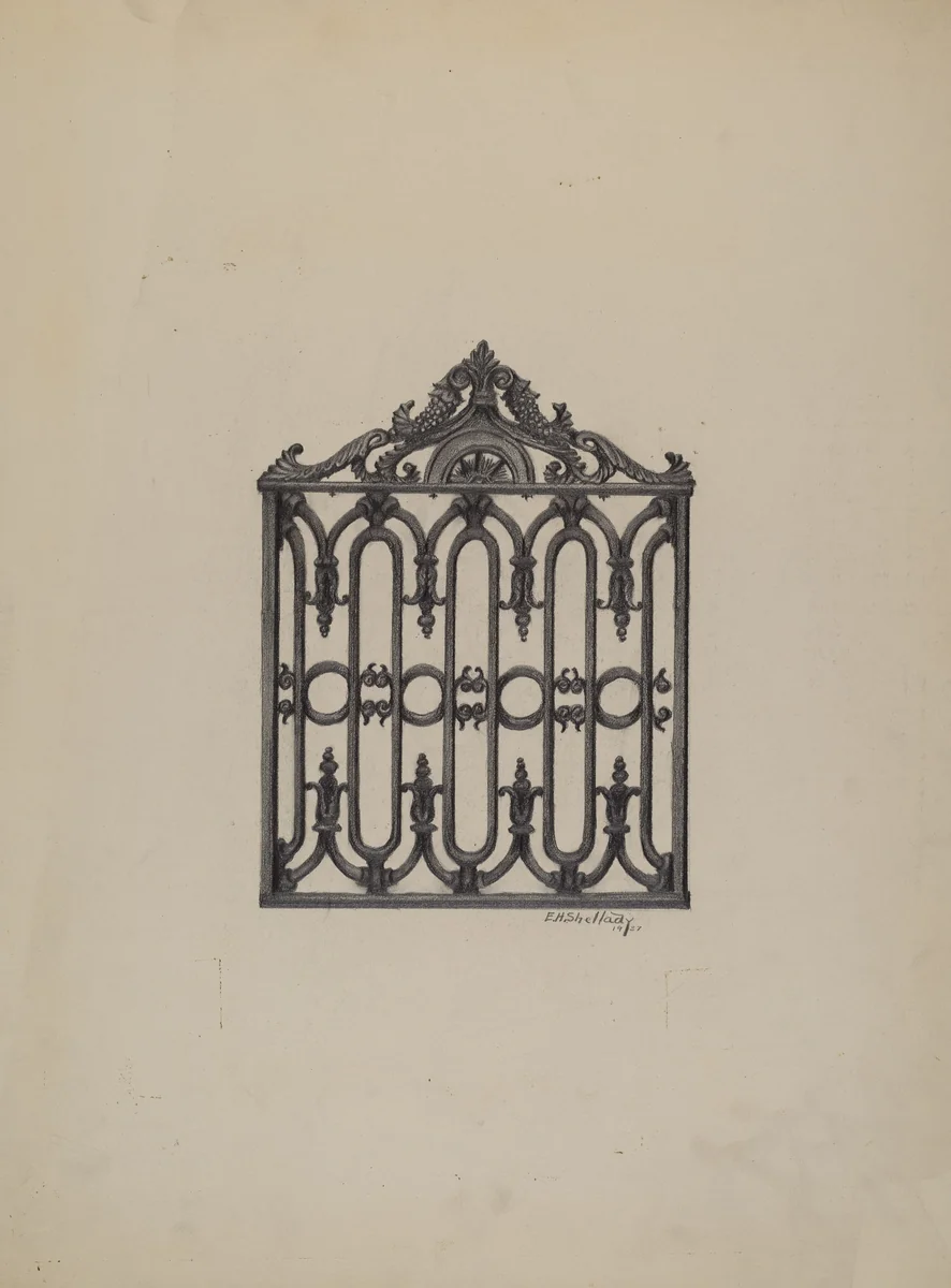 Gate by Eugene Shellady, index of american design, 1937