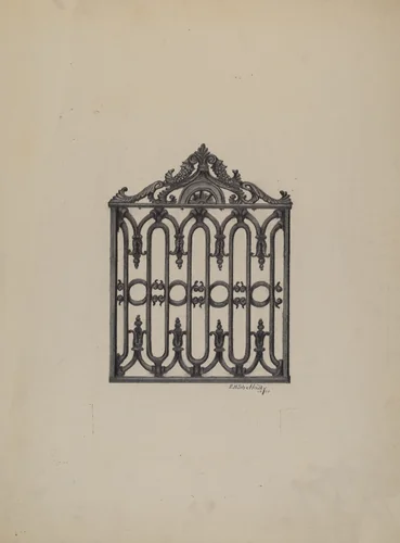 Gate by Eugene Shellady, index of american design, 1937