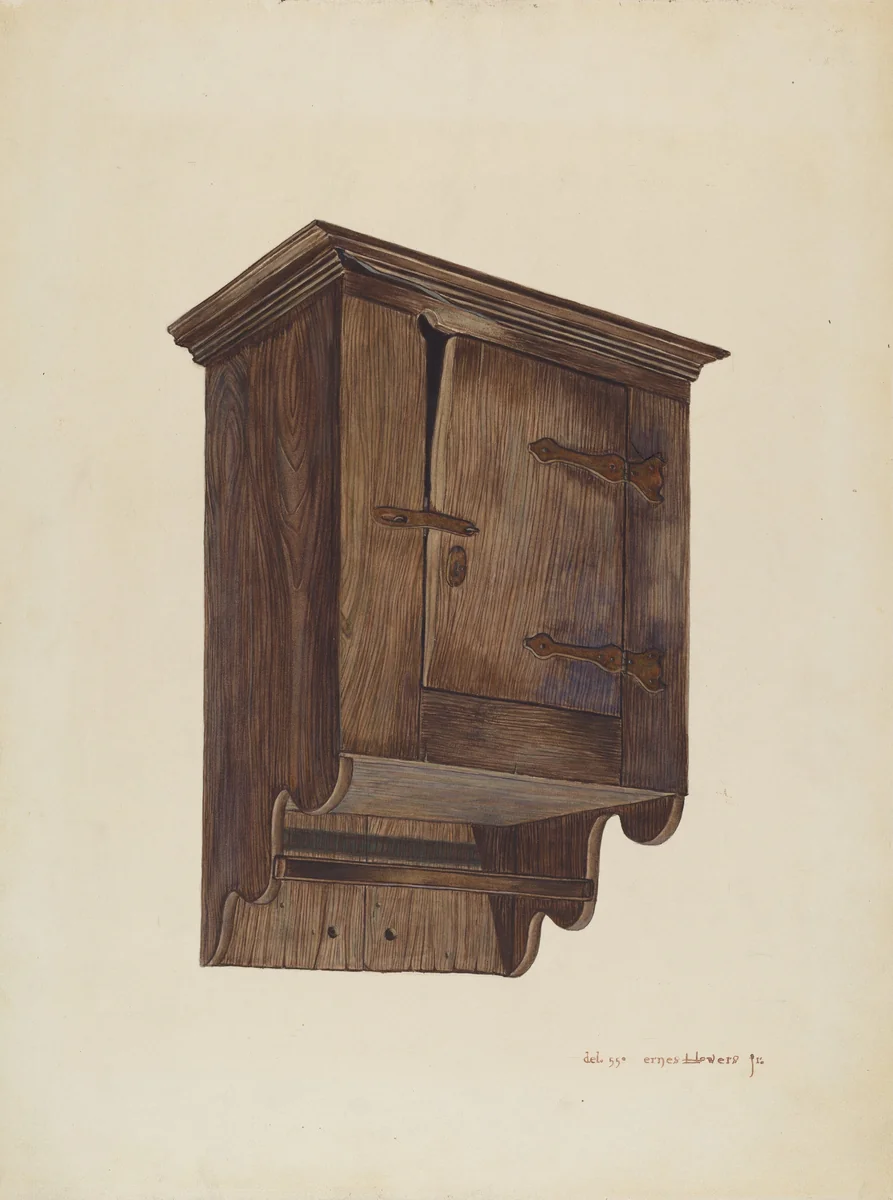 Hanging Closet by Ernest A. Towers, Jr., index of american design, 1940