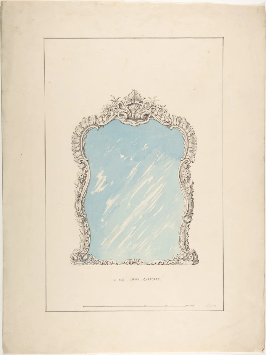 Pier Glass by Robert William Hume, drawing, 1850-1904