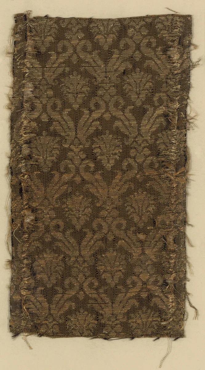 Fragment by Italy, textile, 1625-1675