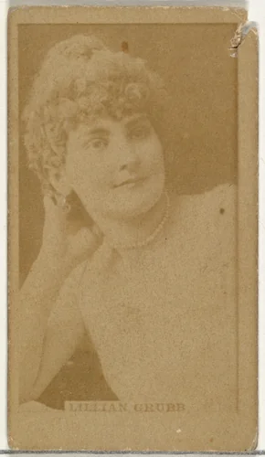 Lillian Grubb, from the Actors and Actresses series (N145-8) issued by Duke Sons & Co. to promote Duke Cigarettes by W. Duke, Sons & Co., photograph, 1890-1895