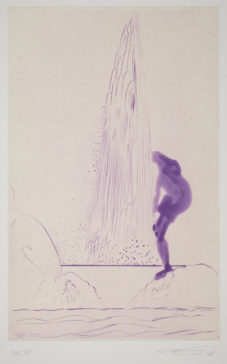 Rainbow - Violet Narcissus by Chris Ofili, print, 2008
