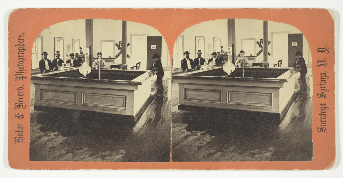 Geyser Spring, from the series "Saratoga Springs, N. Y." by Baker & Record, photograph, 1875-1899