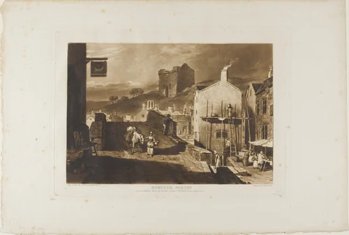 Morpeth, plate 21 from Liber Studiorum by Joseph Mallord William Turner, print, 1809