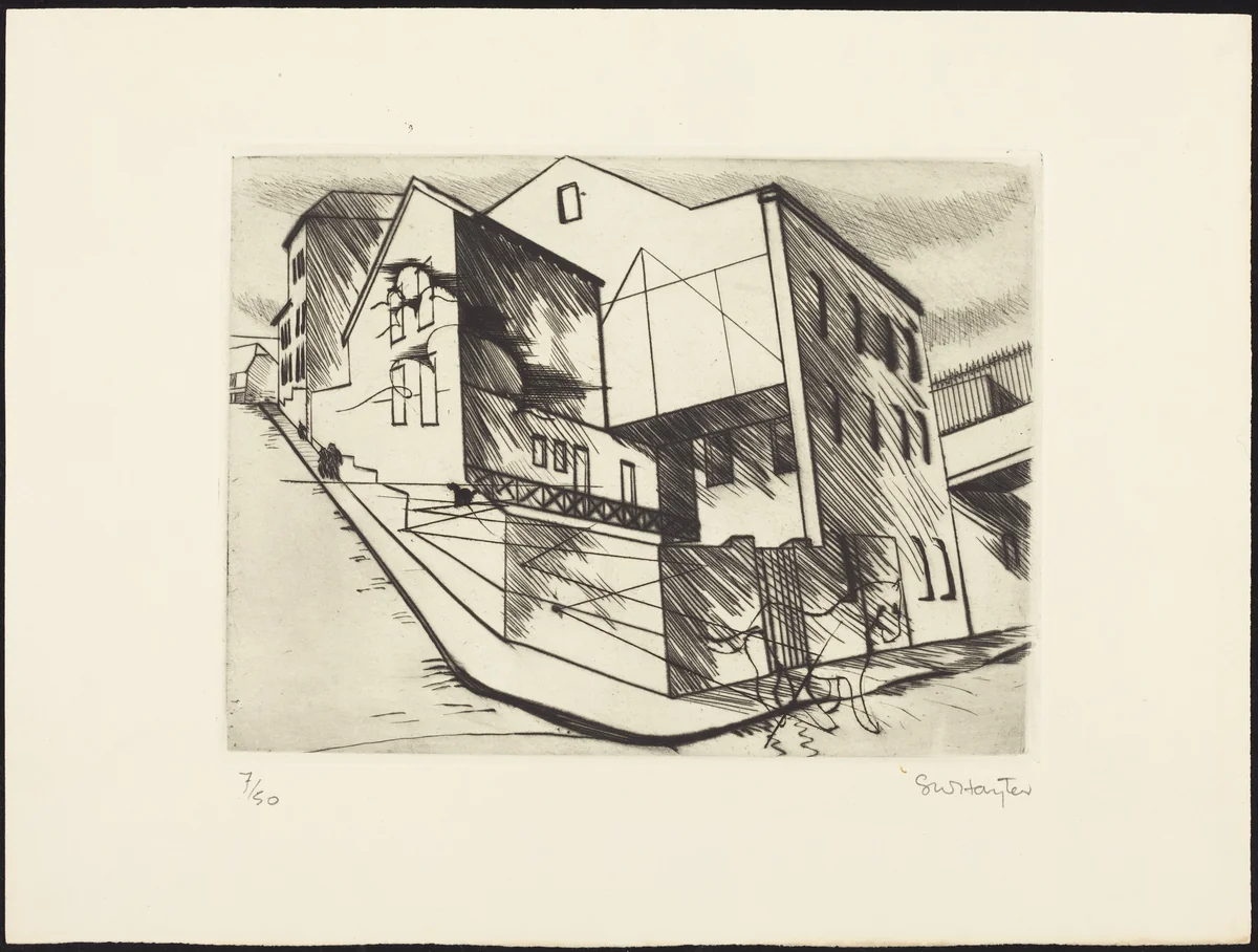 La Villette by Stanley William Hayter, portfolio, 1930