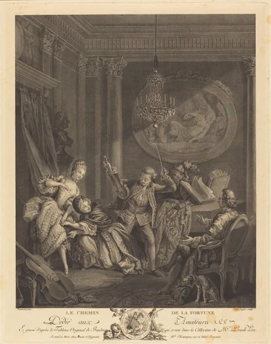 Le chemin de la fortune by Nicolas-Joseph Voyez, print, 1778