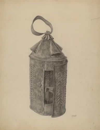 Hand Lantern by William Schmidt, index of american design, 1939