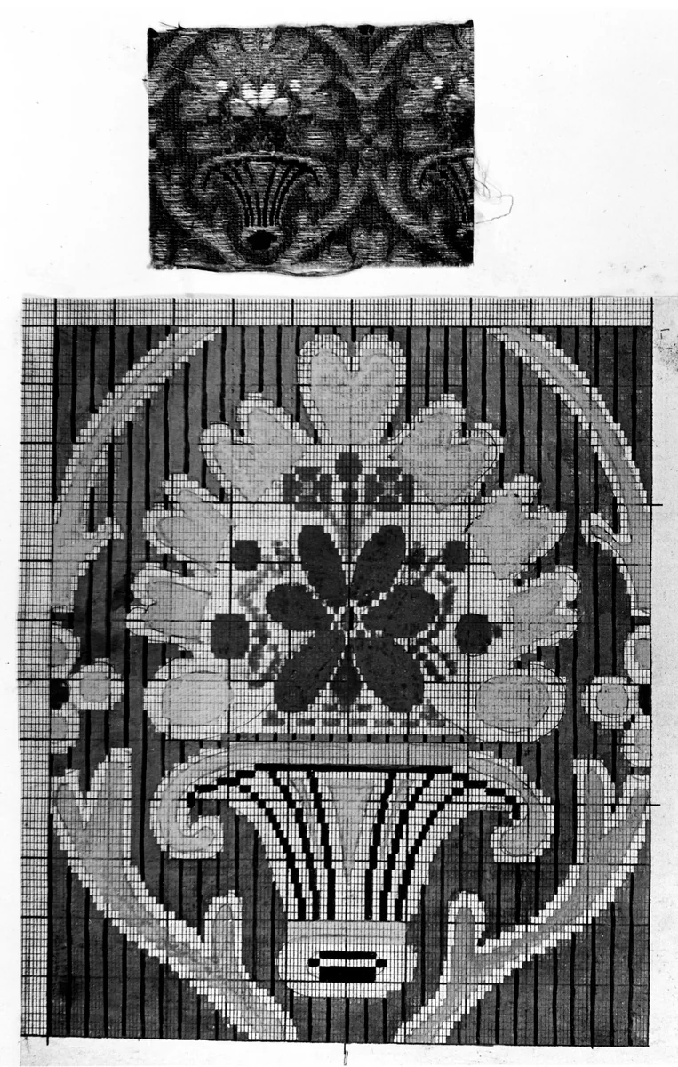 Student Notebook Containing Notes, Diagrams and Swatches (Velours Coupé) by France, textile, 1801-1900