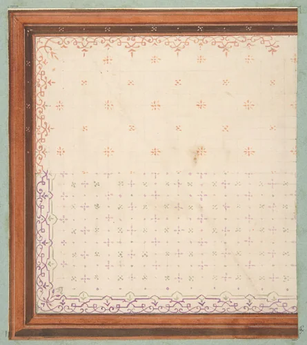 Design for a ceiling by Jules-Edmond-Charles Lachaise, drawing, 1850-1900