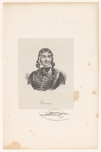 Portret van François Séverin Marceau by anonymous, print, 1818-1842