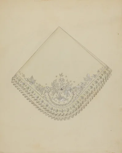 Man's Handkerchief by Sylvia Dezon, index of american design, 1936