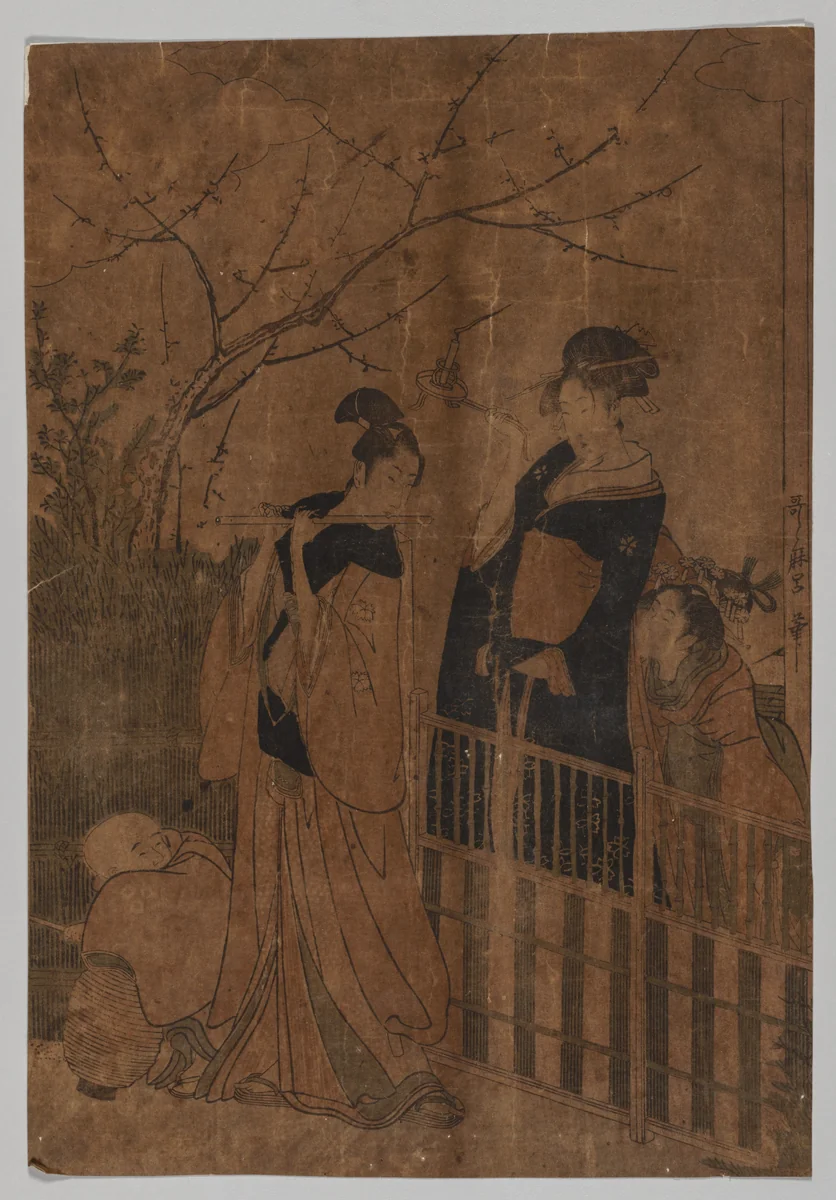 Serenade by Kitagawa Utamaro (喜多川歌麿), print, 1753-1806