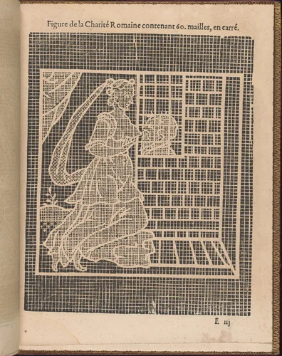 La Pratique de l'Aiguille, page 18 (recto) by Matthias Mignerak, book, 1605